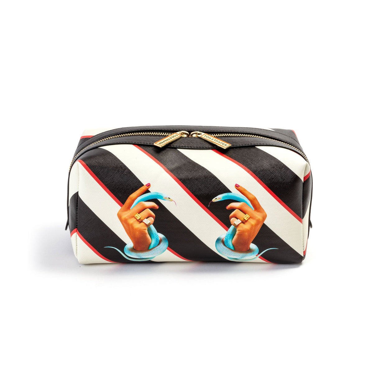 Trousse de toilette Stripes Hand With Snakes de ToiletPaper - Seletti-vue 1-The Woods Gallery