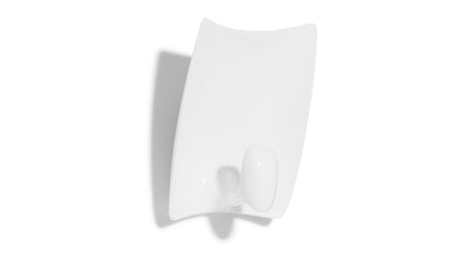 Applique Valor.S de Philippe Starck - Cassina-vue de trois quarts, céramique blanche brillante-Cassina