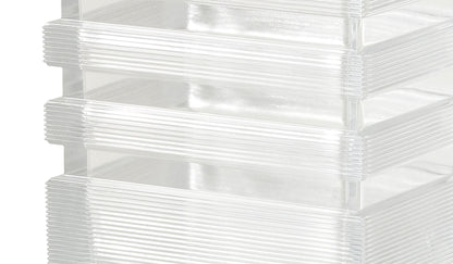 Vase Skyscraper de Bodil Kjær - Cassina-détail du verre strié transparent-Cassina