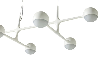 Suspension Dot Pattern Light de Charles et Ray Eames - Cassina-détail des sphères blanches et des bras-Cassina