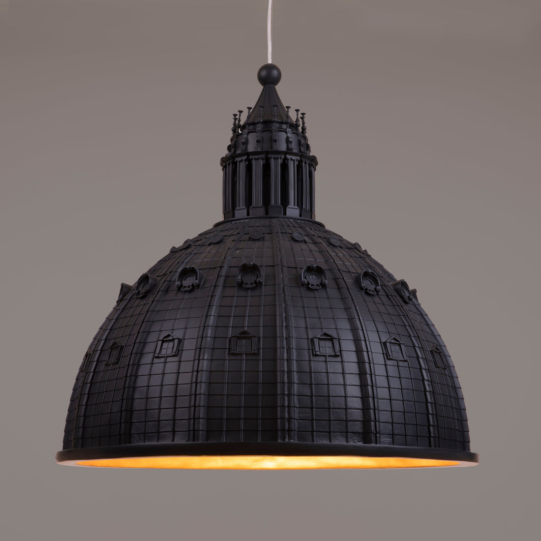 Suspension Cupolone 70 grise de AMeBE - Seletti-vue 2-The Woods Gallery