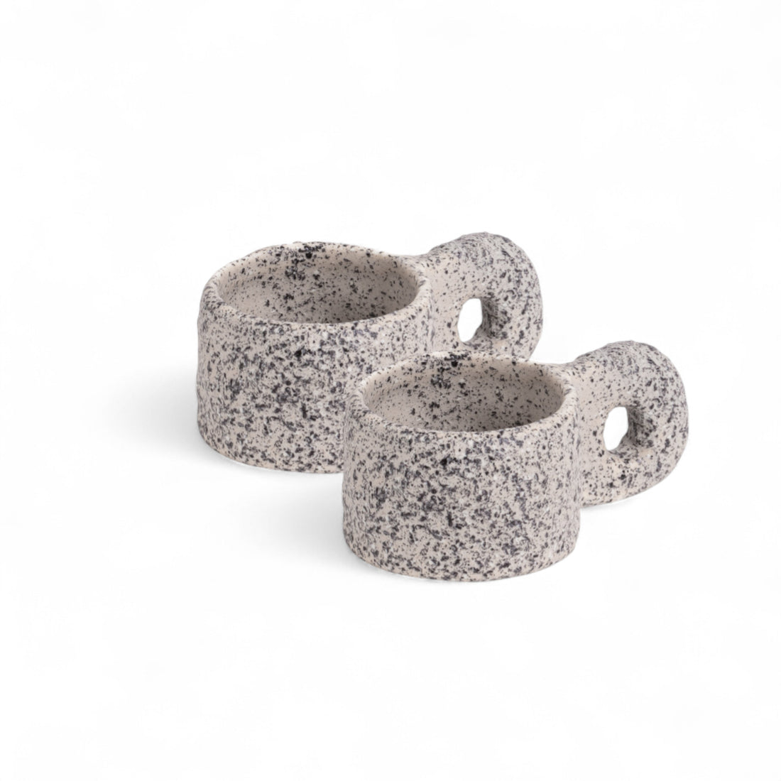 Lot de 2 tasses à café Newlithic de Francesco Decio - Seletti-vue 1-The Woods Gallery