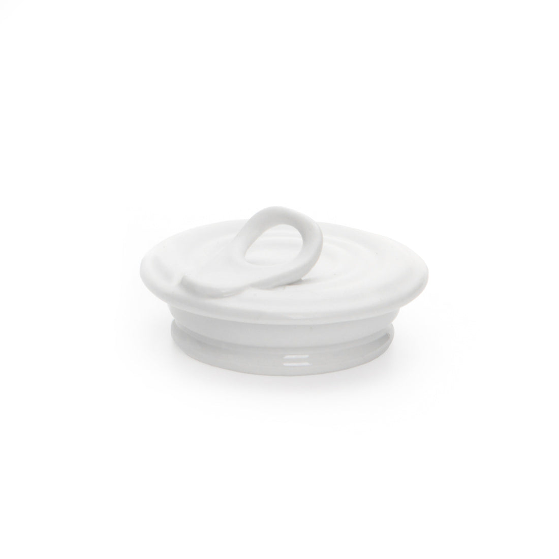 Couvercle de porcelaine pour bocal Estetico Quotidiano - Seletti-couvercle de porcelaine blanche posé sur son bocal-Seletti
