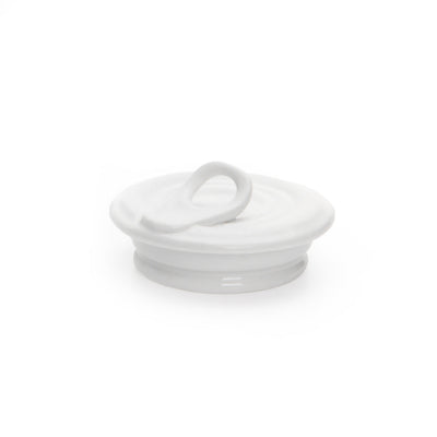 Couvercle de porcelaine pour bocal Estetico Quotidiano - Seletti-couvercle de porcelaine blanche posé sur son bocal-Seletti