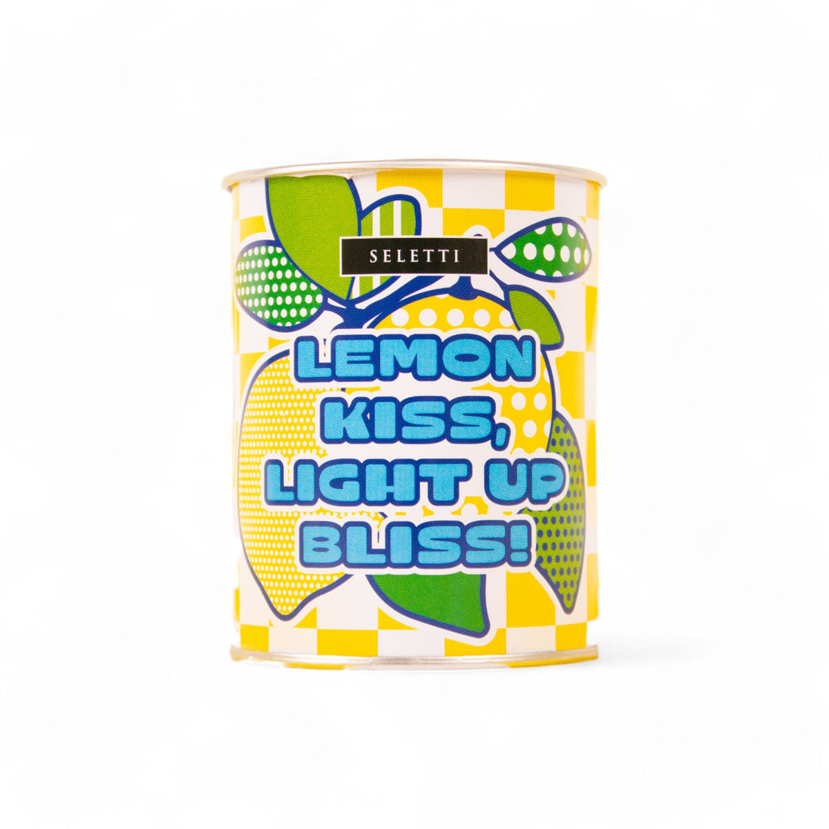 Bougie parfumée Flirty Glow Citron de Selab - Seletti-dos de la boîte, accroche imprimée-Seletti
