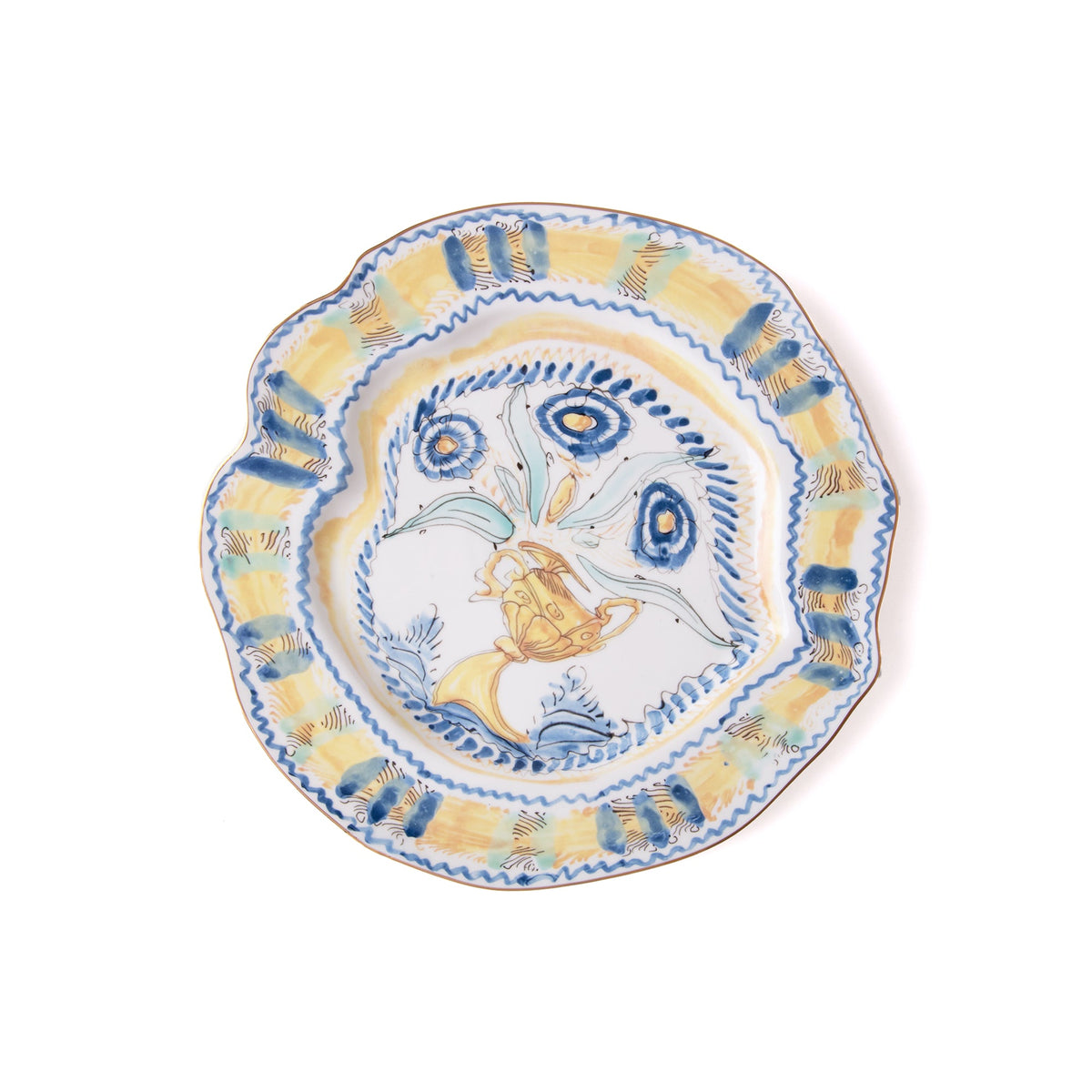 Assiette plate Spanish Yellow Classics on Acid de Diesel Living - Seletti-vue 1-The Woods Gallery