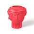 Vase Testa di Moro Women Magna Graecia rose de Antonio Aricò - Seletti-vase tête féminine en terre cuite rose, vue de face-Seletti