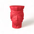 Tabouret Testa di Moro Woman Magna Graecia rose de Antonio Aricò - Seletti-tabouret tête féminine en terre cuite rose, vue de face-Seletti