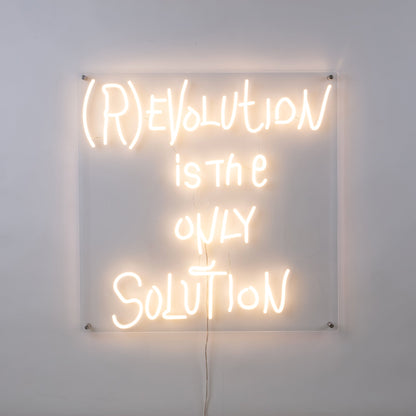 Enseigne LED (R)evolution is the only Solution de Selab - Seletti-vue 4-The Woods Gallery