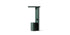 Lampe à poser Polyshape de Ferréol Babin - Cassina-vue de face, lampe verte avec plateau-Cassina