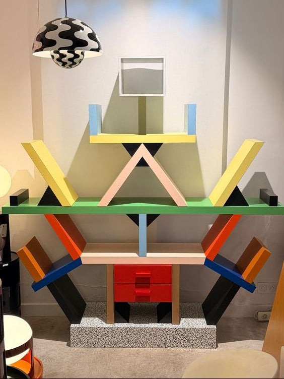 Bibliothèque Carlton par Ettore Sottsass - Memphis Milano - modèle d&