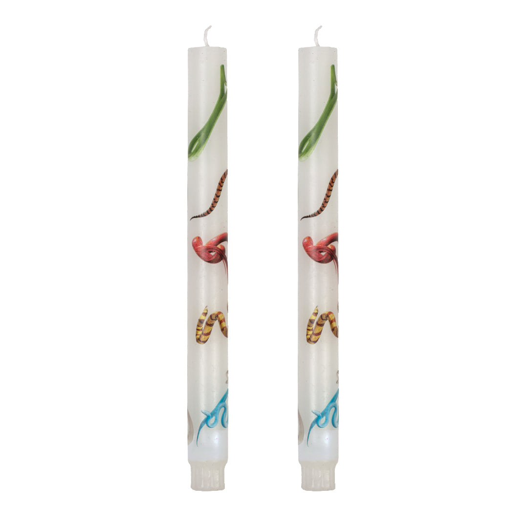 Bougies bâton Snakes White par deux de ToiletPaper - Seletti-vue 1-The Woods Gallery