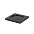 Bougeoir plat pour bougie chauffe-plat noir de Seletti-bougeoir plat noir, creux circulaire au centre-Seletti