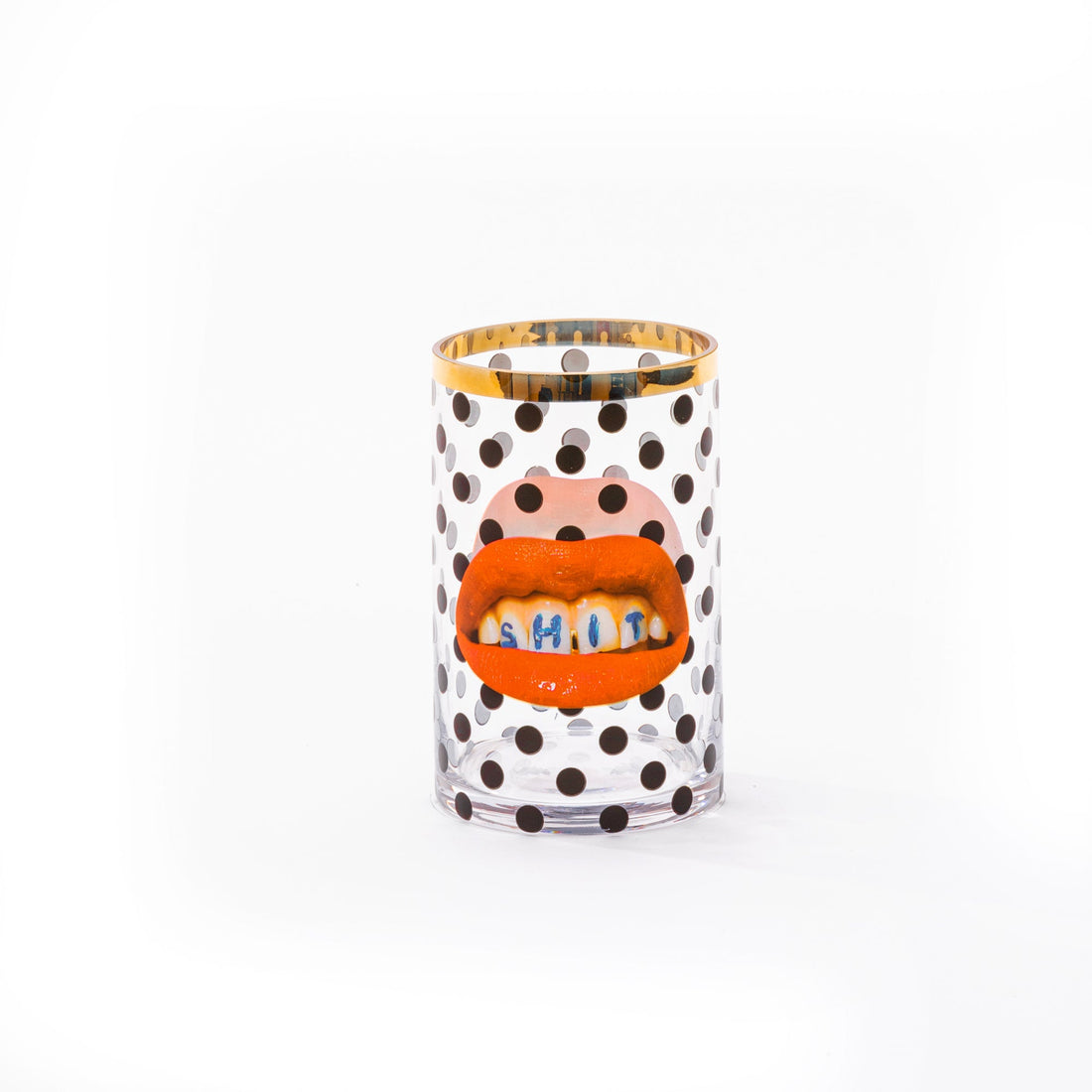 Vase Shit Pois ø 9 x h. 14 cm de ToiletPaper - Seletti-vue 1-The Woods Gallery