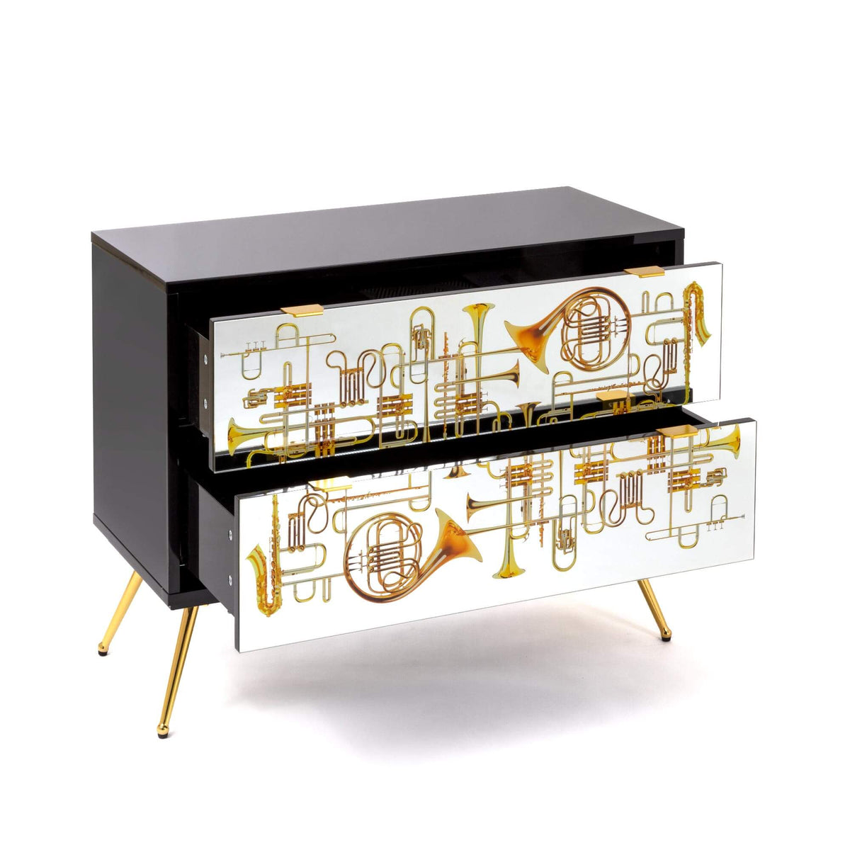 Commode 2 tiroirs Trumpets de ToiletPaper - Seletti-vue 3-The Woods Gallery
