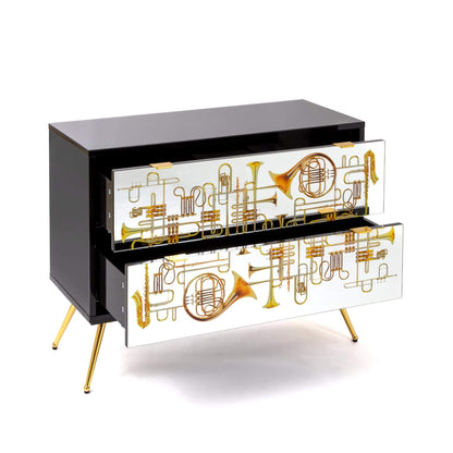 Commode 2 tiroirs Trumpets de ToiletPaper - Seletti-vue 3-The Woods Gallery