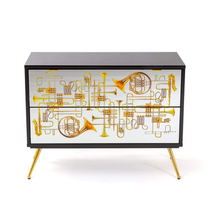 Commode 2 tiroirs Trumpets de ToiletPaper - Seletti-vue 1-The Woods Gallery