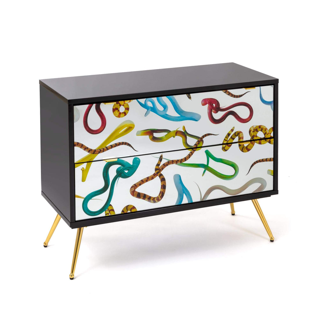 Commode 2 tiroirs Snakes de ToiletPaper - Seletti-vue 2-The Woods Gallery