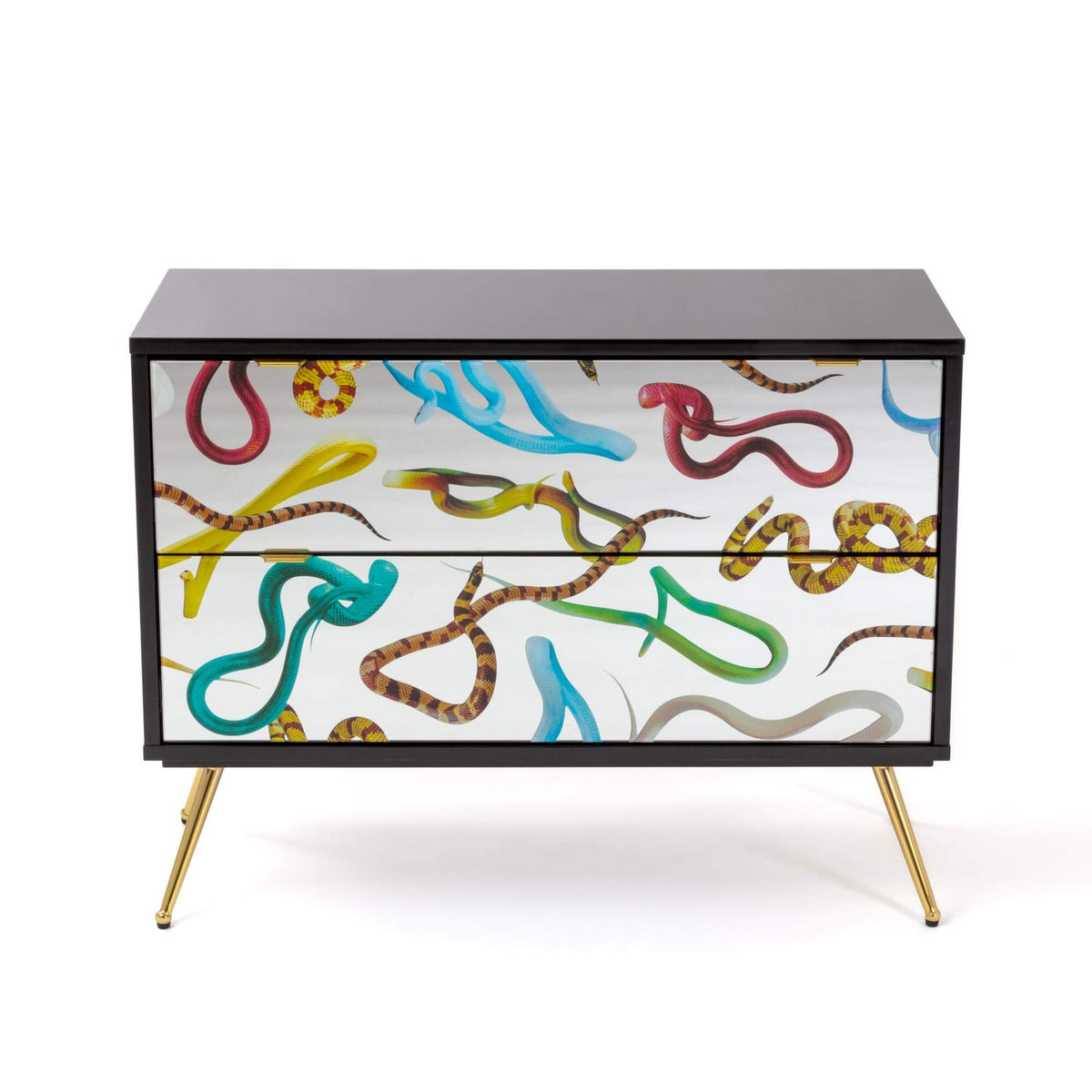 Commode 2 tiroirs Snakes de ToiletPaper - Seletti-vue 1-The Woods Gallery