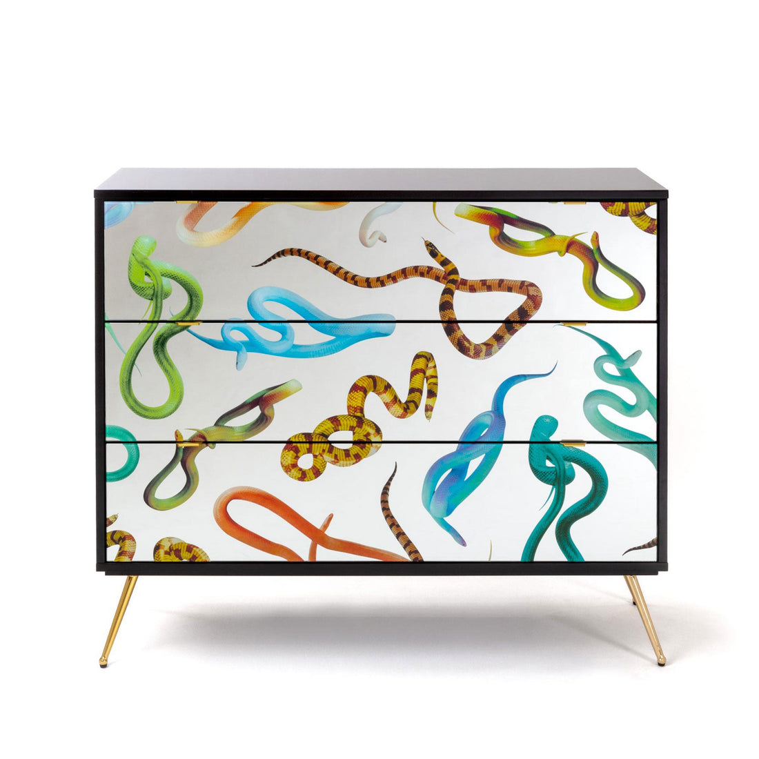 Commode 3 tiroirs Snakes de ToiletPaper - Seletti-vue 1-The Woods Gallery