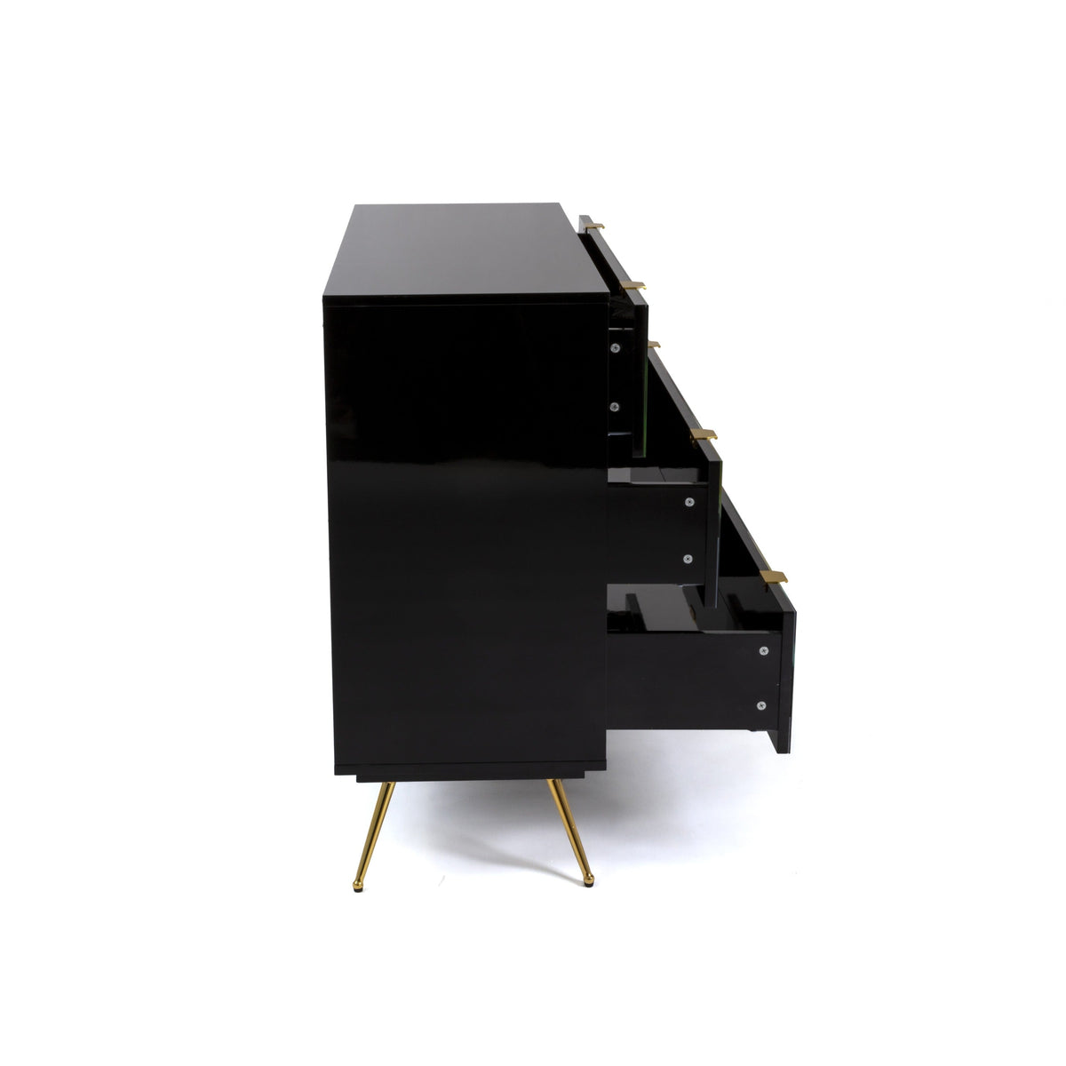 Commode 3 tiroirs Lipsticks Black de ToiletPaper - Seletti-vue 4-The Woods Gallery