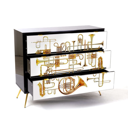 Commode 3 tiroirs Trumpets de ToiletPaper - Seletti-vue 3-The Woods Gallery