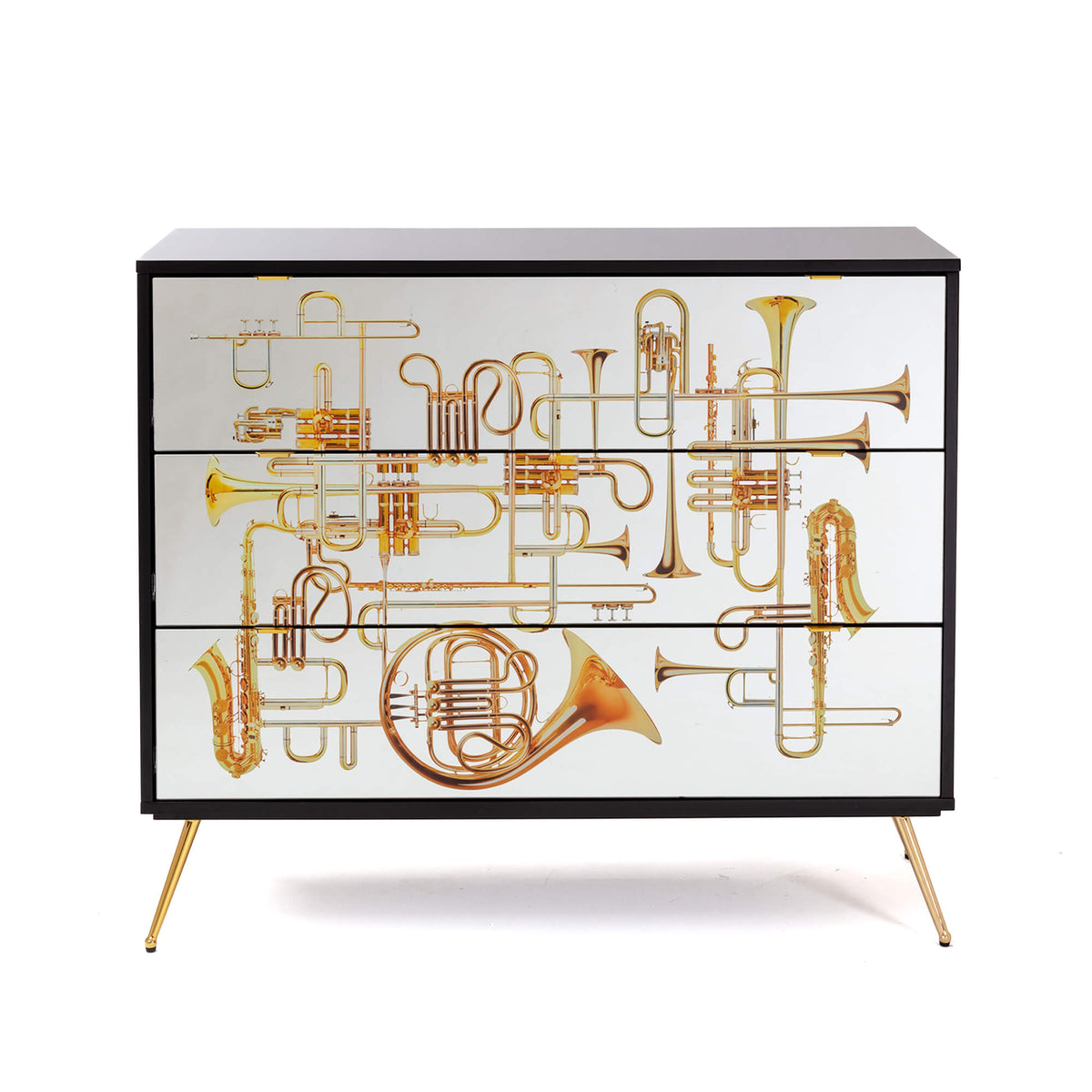Commode 3 tiroirs Trumpets de ToiletPaper - Seletti-vue 1-The Woods Gallery
