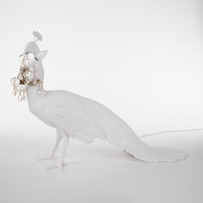 Lampe paon Peacock de Marcantonio - Seletti-vue 1-The Woods Gallery