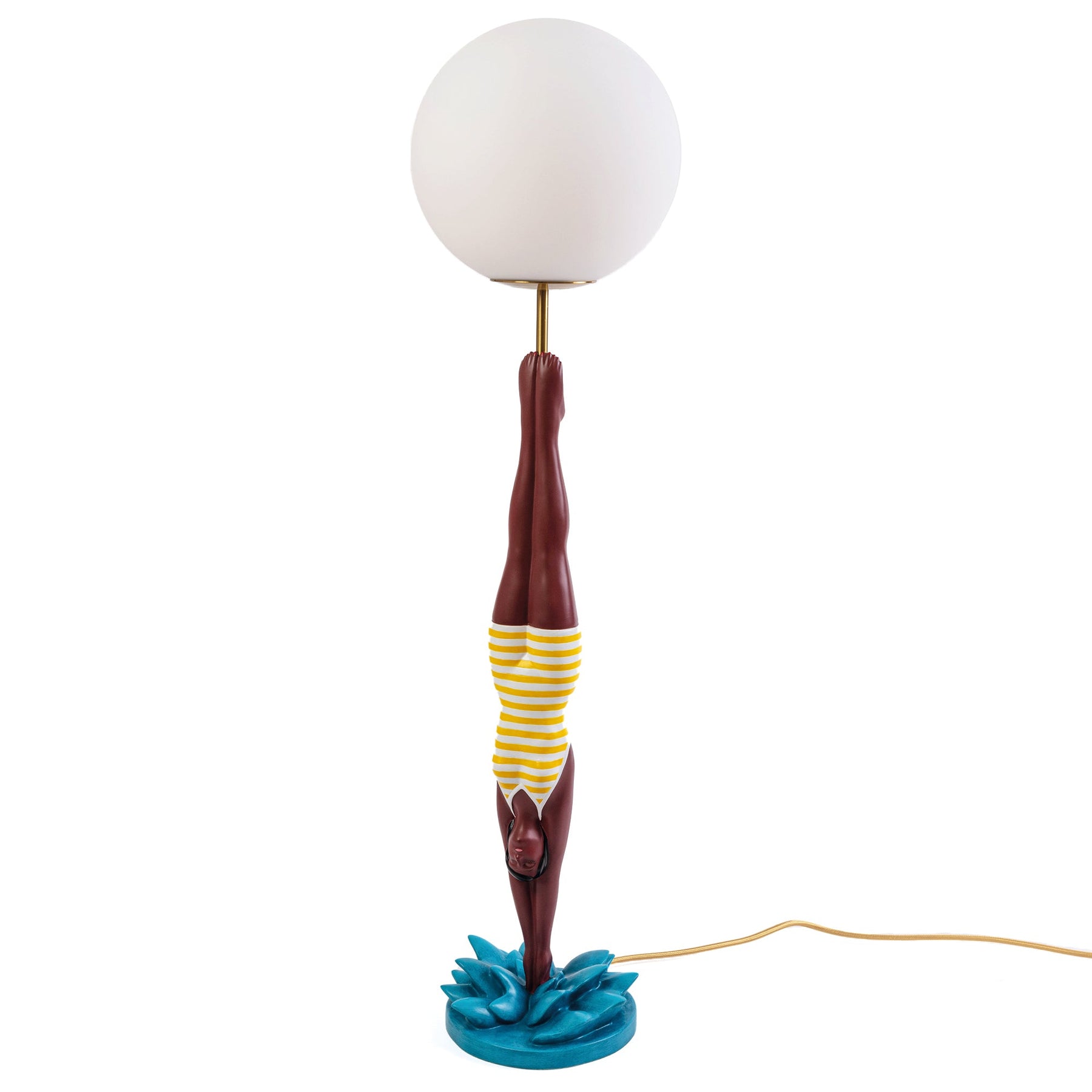 Lampe Lady Diver jaune de Simone Falcetta - Seletti-vue 1-The Woods Gallery
