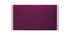 Plaid Edys en cachemire - Cassina-vue à plat, plaid bordeaux à franges-Cassina