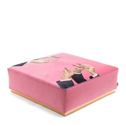 Pouf modulaire Lipsticks Pink de ToiletPaper - Seletti-vue 4-The Woods Gallery