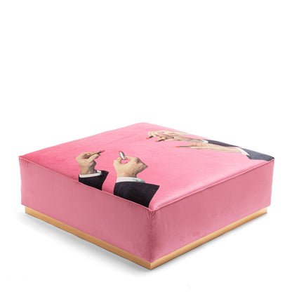 Pouf modulaire Lipsticks Pink de ToiletPaper - Seletti-vue 3-The Woods Gallery