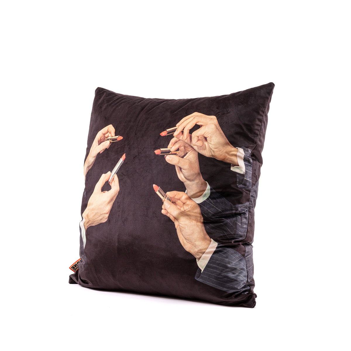 Coussin Lipsticks Black 67 x 67 cm de ToiletPaper - Seletti-vue 2-The Woods Gallery