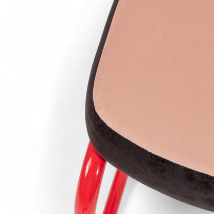 Chaise Super Chair de Hello Again - Seletti-Grille bleue, détail de l&