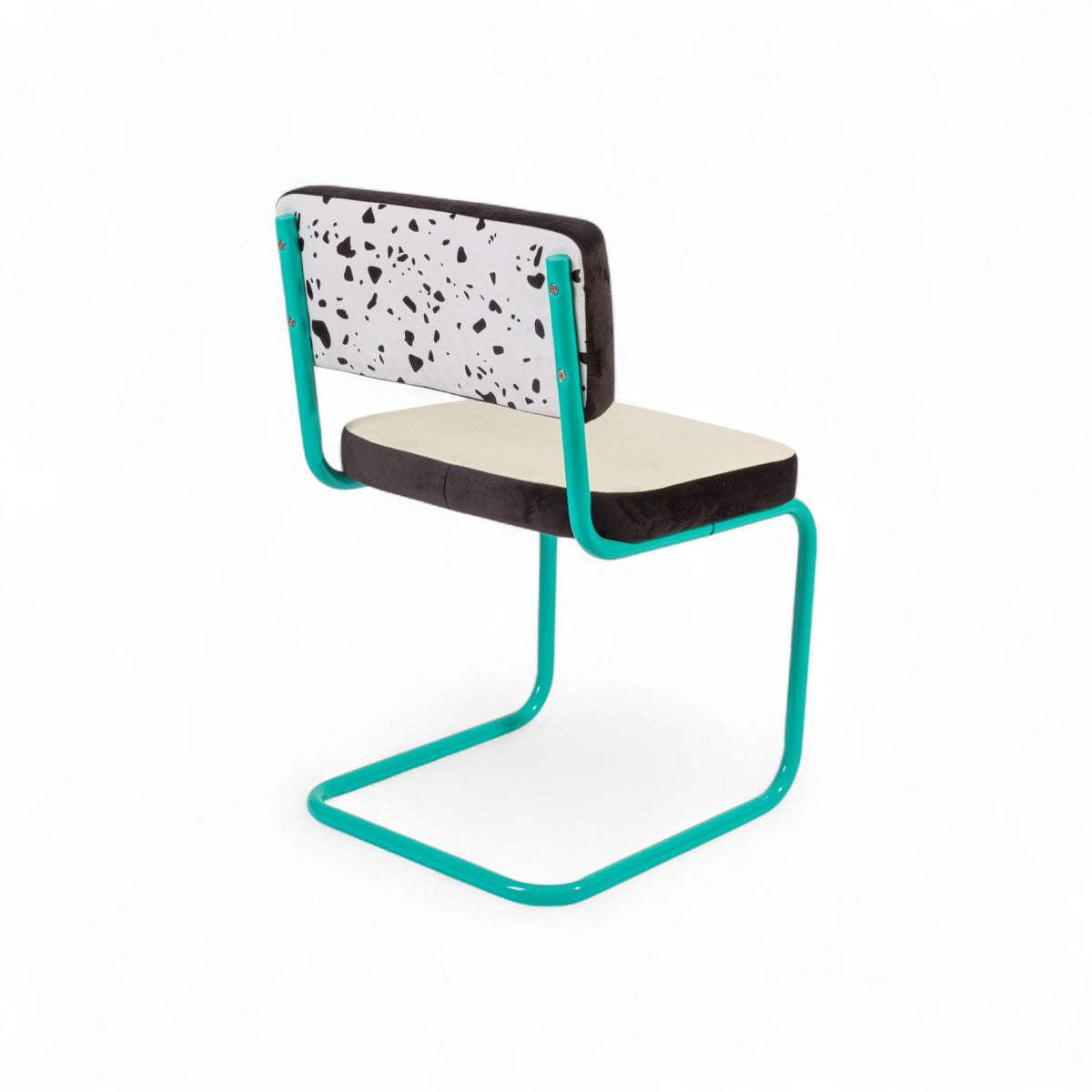 Chaise Super Chair de Hello Again - Seletti-Terrazzo, vue de trois quarts arrière-The Woods Gallery