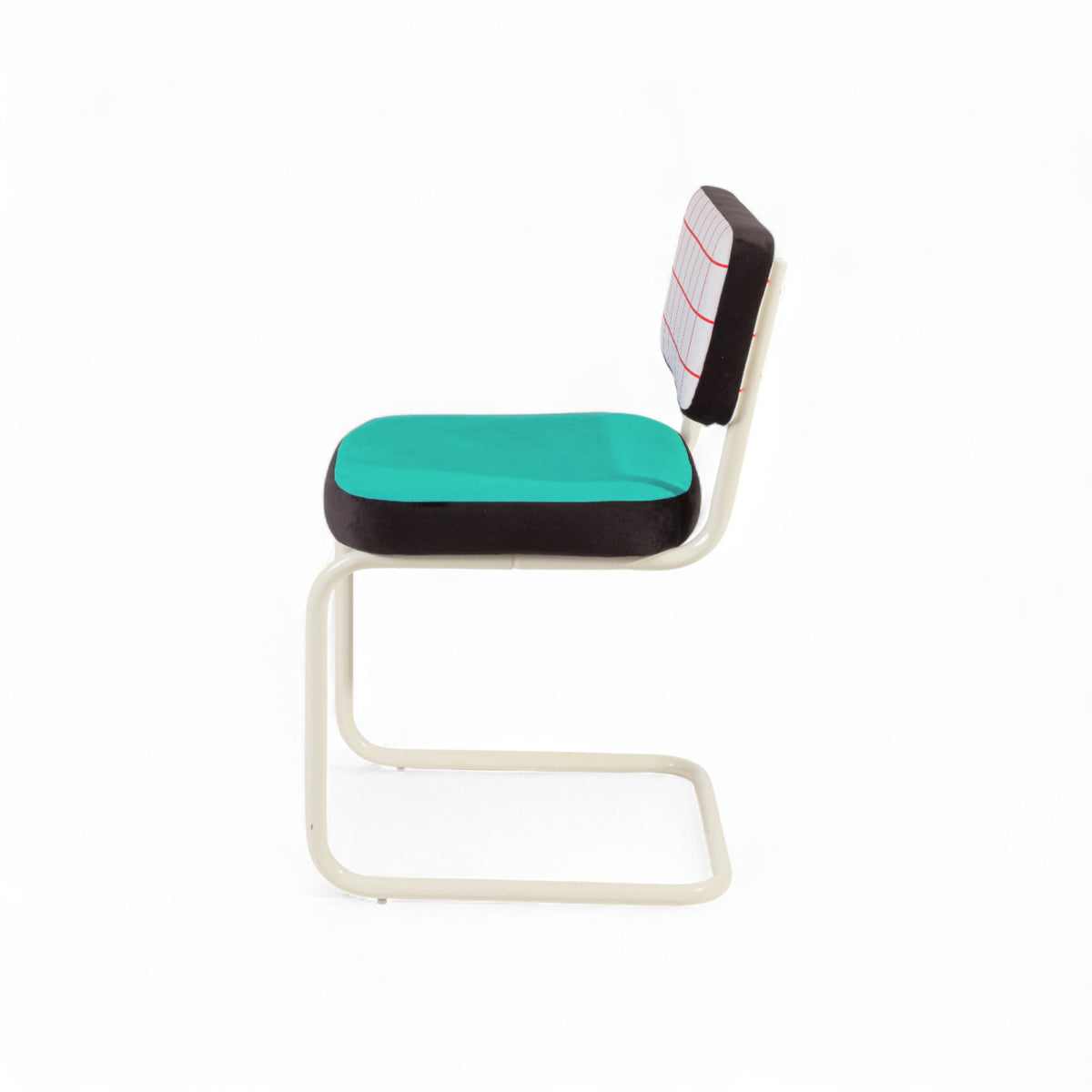Chaise Super Chair de Hello Again - Seletti-Grille rouge, vue de profil-The Woods Gallery