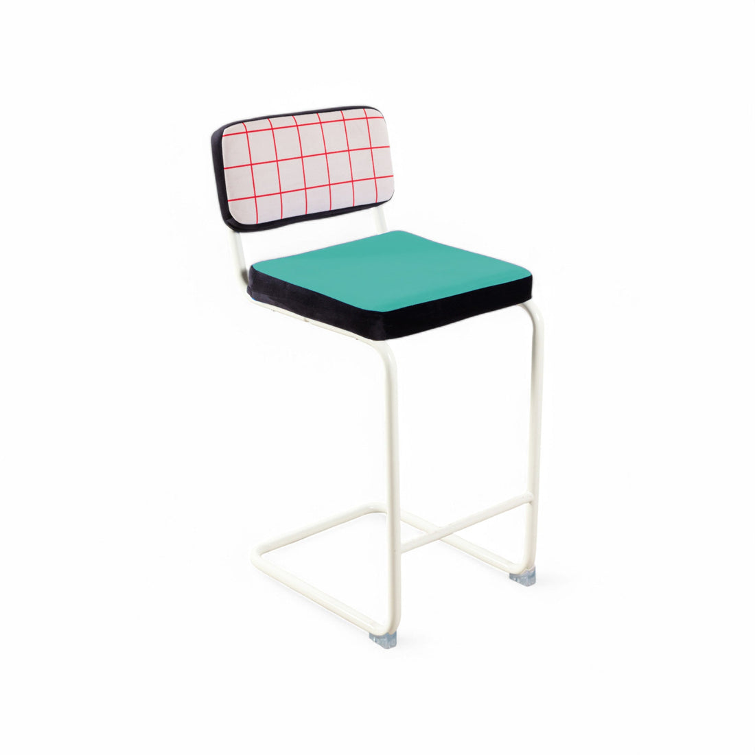 Tabouret Super Stool Red Grid de Hello Again - Seletti-vue 1-The Woods Gallery