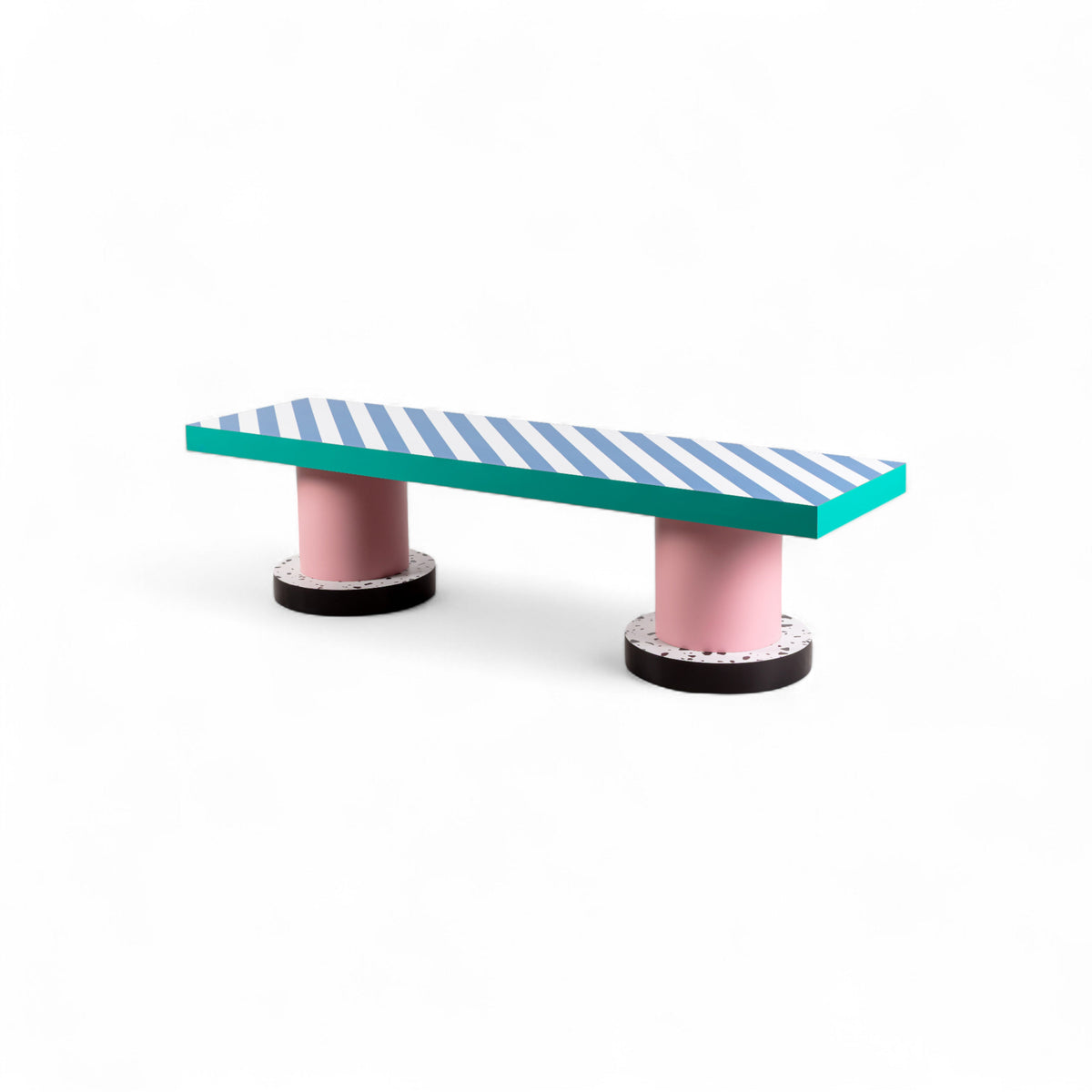 Banc Super Bench Blue Stripes de Hello Again - Seletti-vue 5-The Woods Gallery