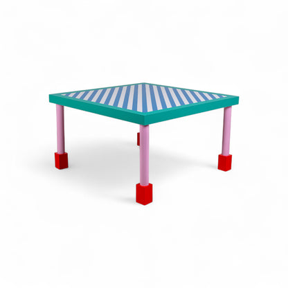 Table carrée Super Table Squared Blue Stripes - Seletti-vue 1-The Woods Gallery
