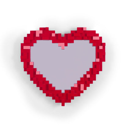 Miroir Pixel Mirror Heart de Roberto Bruno - Seletti-vue 1-The Woods Gallery