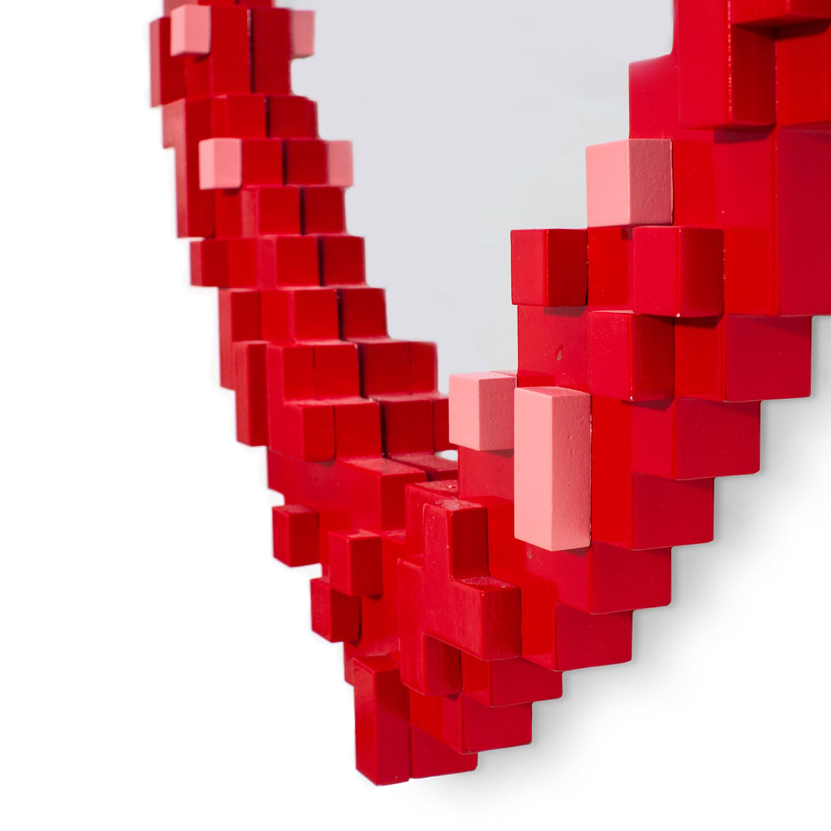 Miroir Pixel Mirror Heart de Roberto Bruno - Seletti-vue 3-The Woods Gallery
