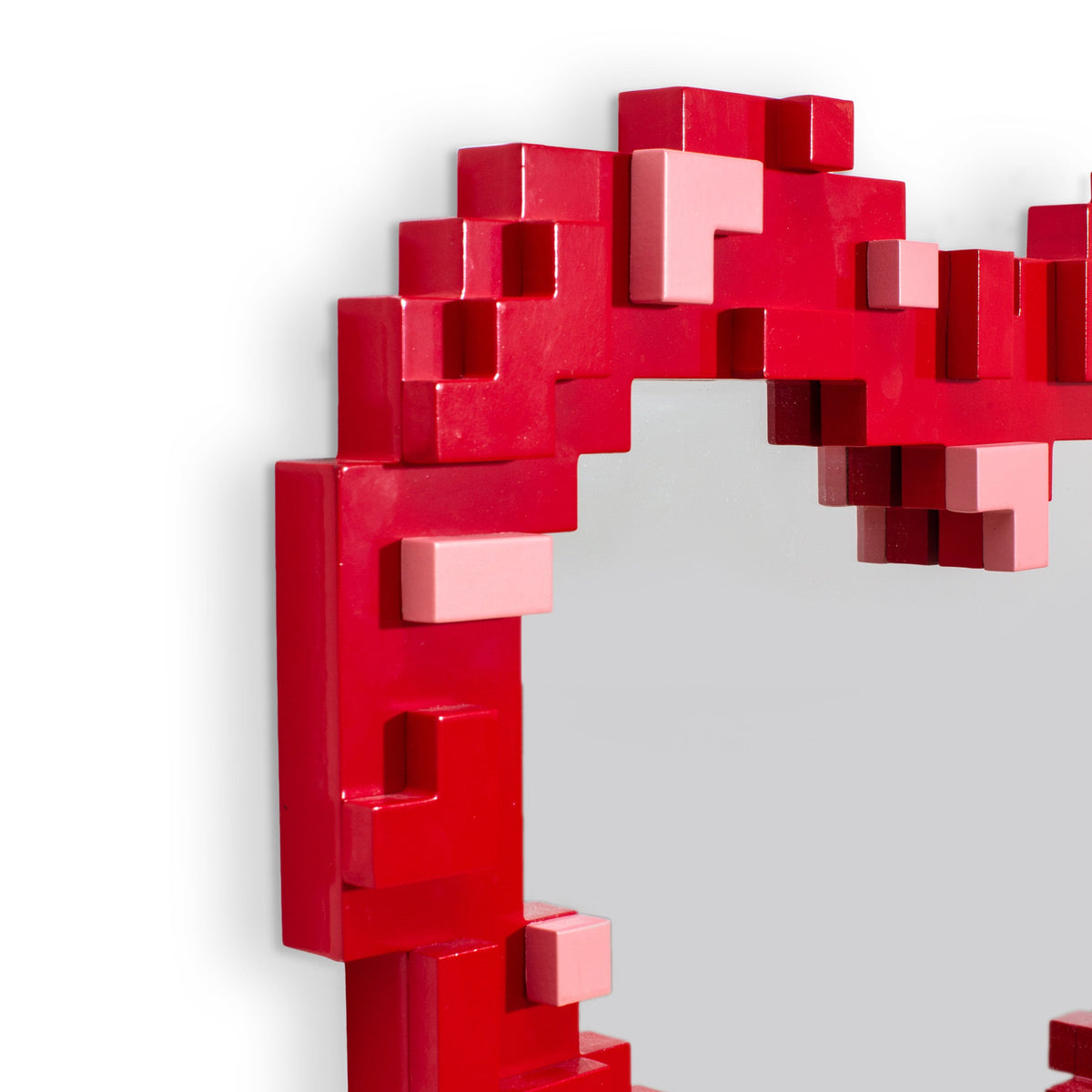 Miroir Pixel Mirror Heart de Roberto Bruno - Seletti-vue 4-The Woods Gallery