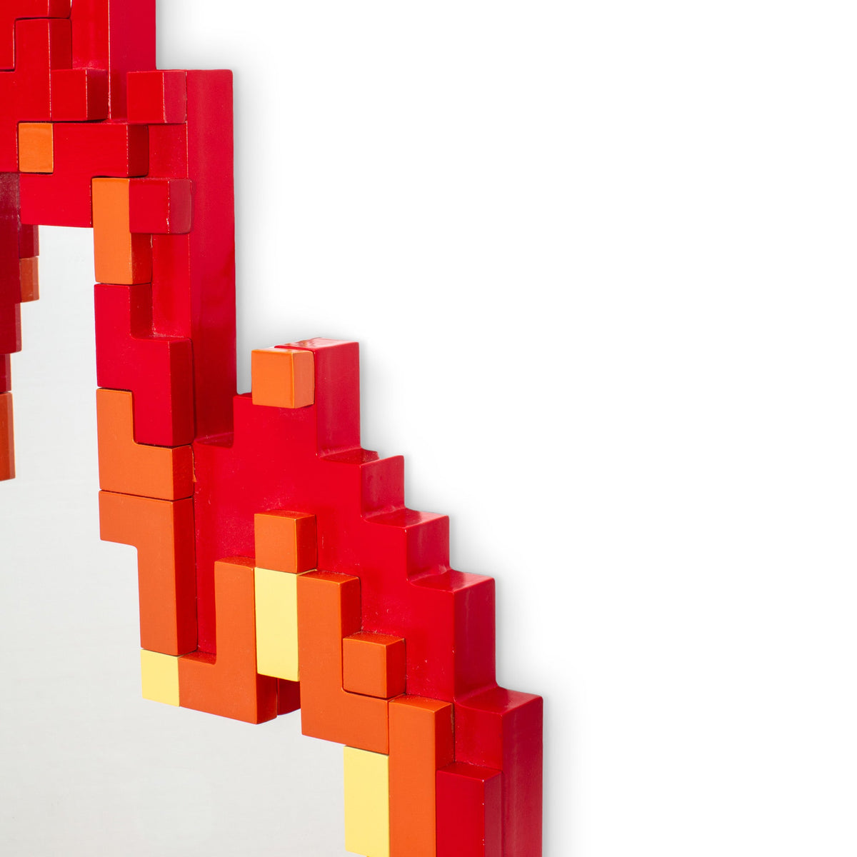 Miroir Pixel Mirror Flame de Roberto Bruno - Seletti-vue 5-The Woods Gallery