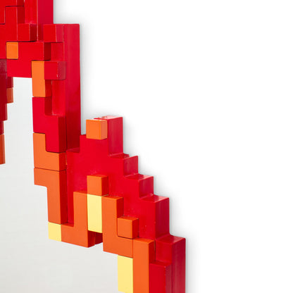 Miroir Pixel Mirror Flame de Roberto Bruno - Seletti-vue 5-The Woods Gallery