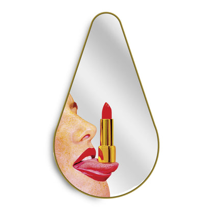 Miroir découpé Tongue de ToiletPaper - Seletti-vue 1-The Woods Gallery