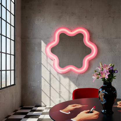 Miroir lumineux Supercurve Big Flower de BBMDS - Seletti-vue 6-The Woods Gallery