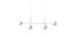 Suspension Dot Pattern Light de Charles et Ray Eames - Cassina-vue de face, sphères blanches sur barre-Cassina