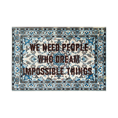 Tapis Burnt Carpet We Need People 180×120 de Loredana Longo - Seletti-vue 1-The Woods Gallery