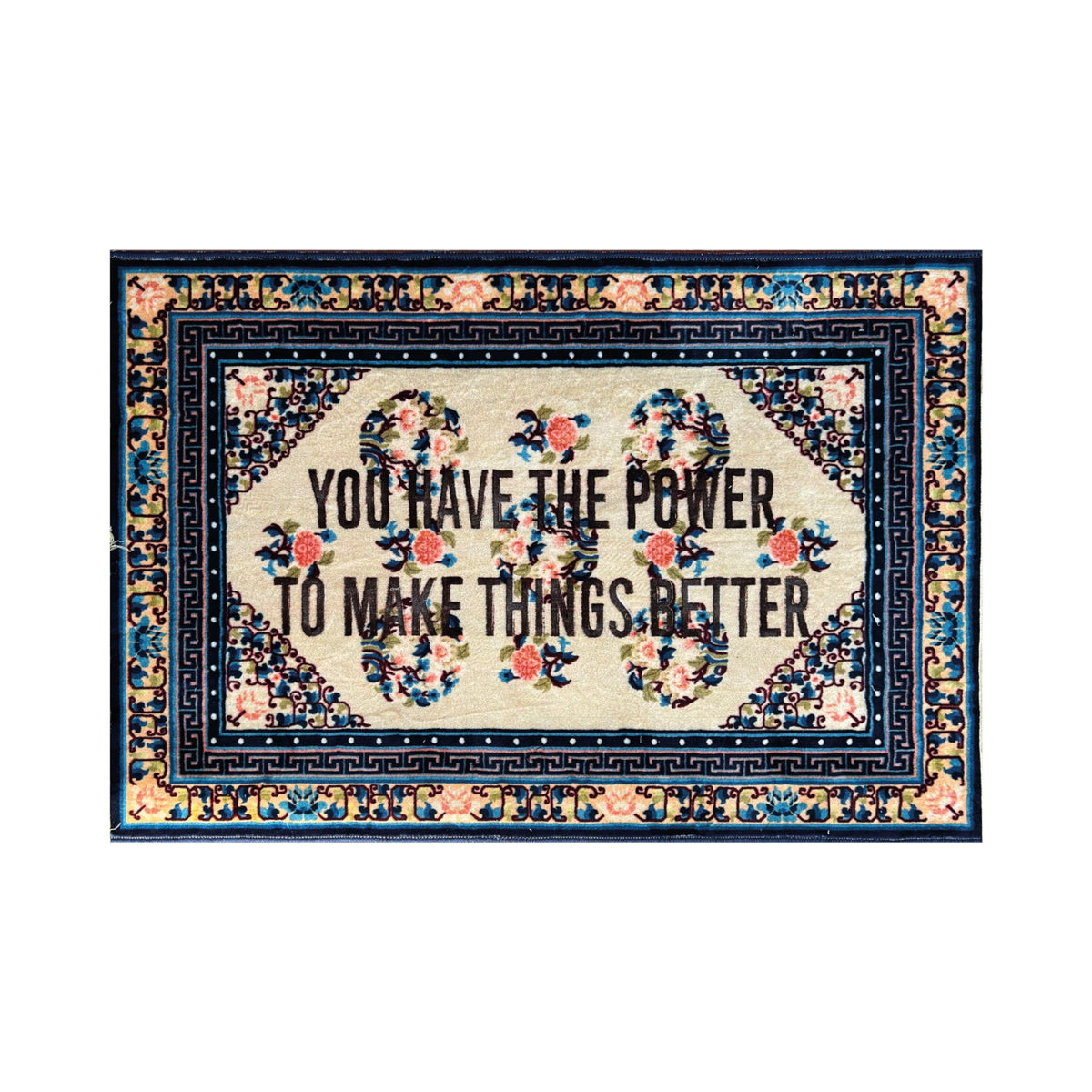 Tapis Burnt Carpet You Have the Power de Loredana Longo - Seletti-vue 1-The Woods Gallery