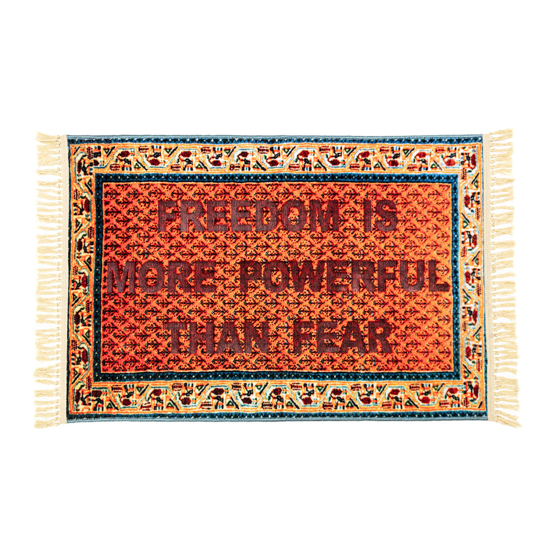 Tapis Burnt Carpet Freedom 80×120 de Loredana Longo - Seletti-vue 1-The Woods Gallery